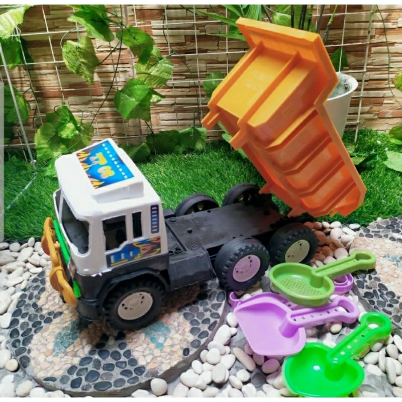 mainan truk muatan dump truk mobil truk pasir besar