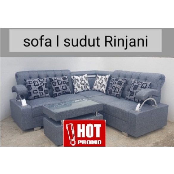 SOFA TAMU RINJANI SUDUT SOFA L MINIMALIS SUDUT SERANG