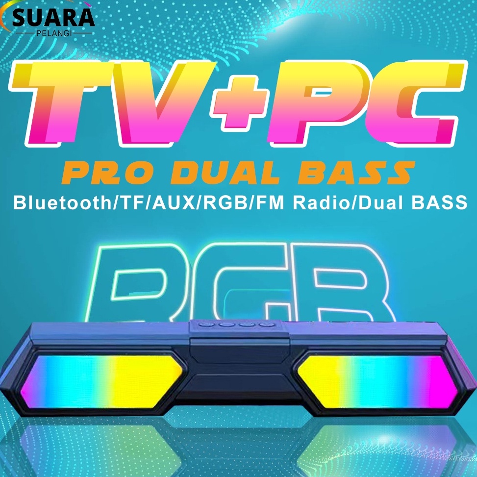 Paling Diminati TVPC BASSSpeaker Bluetooth Soundbar Super Bass Robot 2 Speaker jbl Original Computer