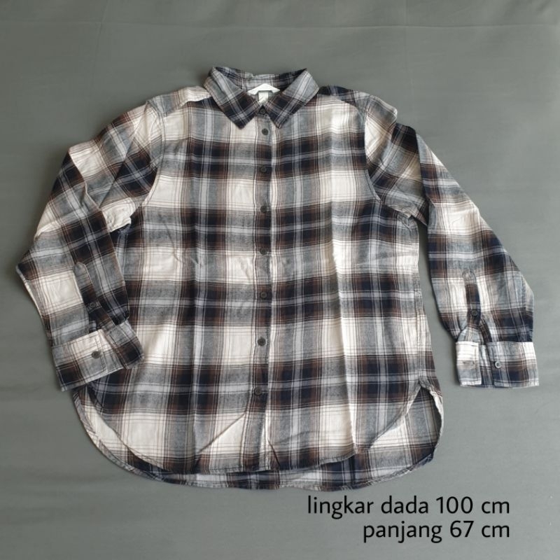 PRELOVED Kemeja Wanita Hitam HnM