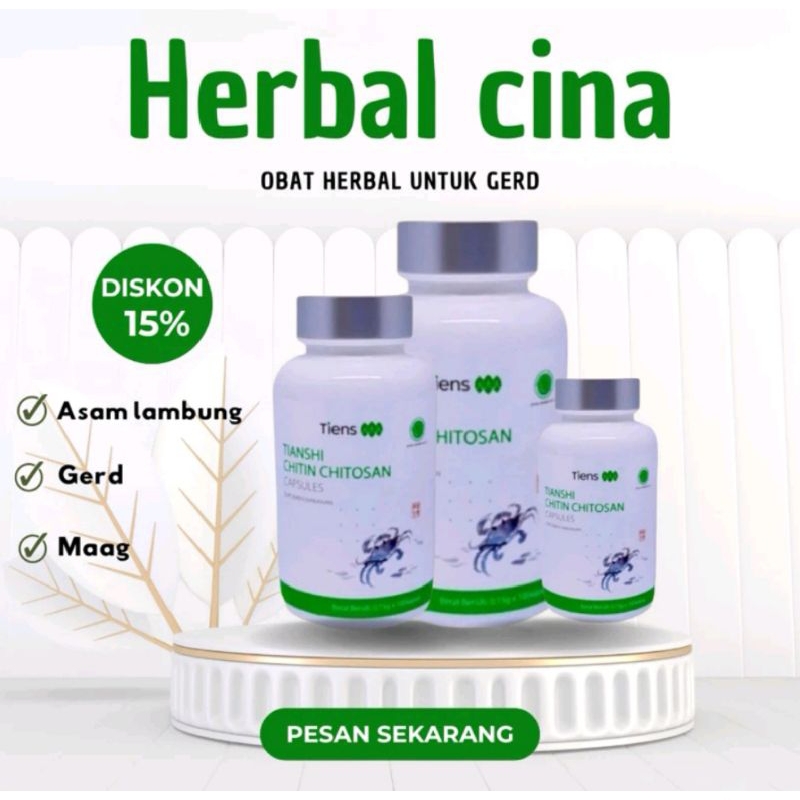 TIANJI CINA OBAT ASAM LAMBUNG GERD || CHITIN CHINTOSAN MENYEMBUHKAN MAAG KRONIS