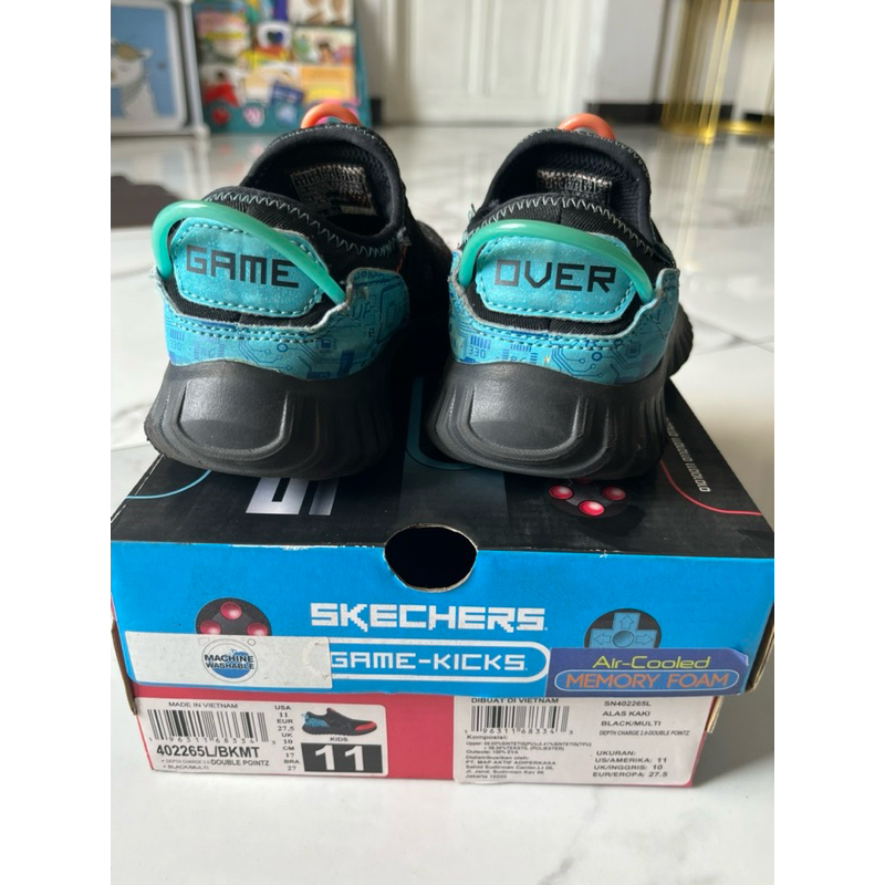 Preloved sepatu anak authentic 100% merk skechers “game kick”