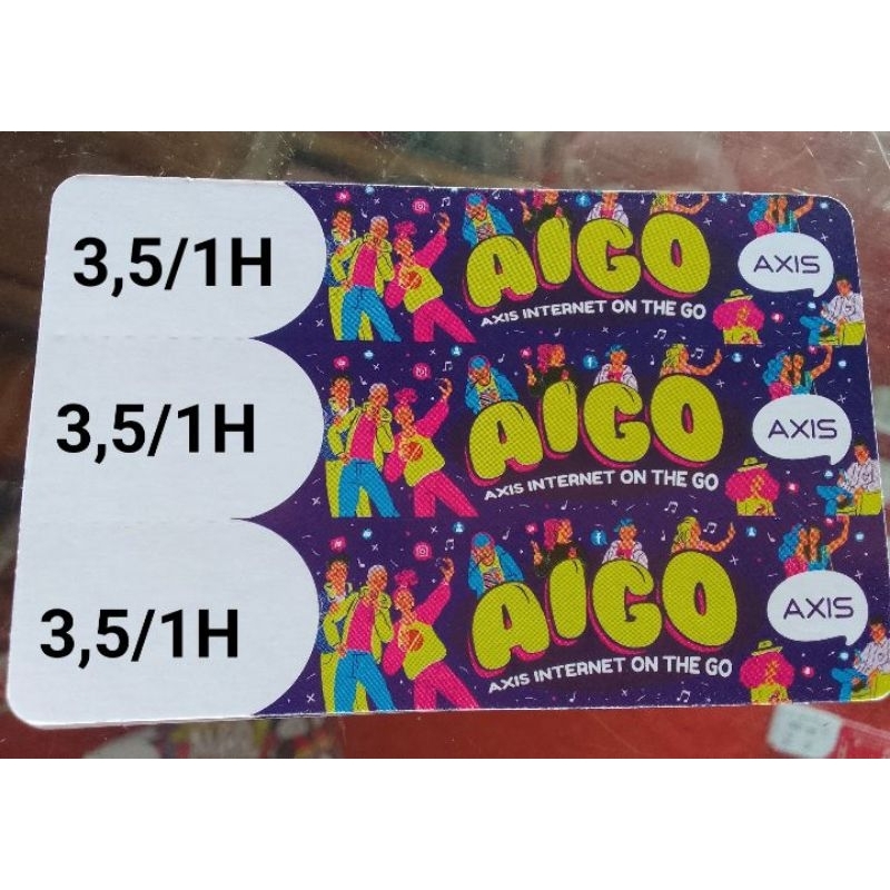 Voucher Axis 3,5GB/1Hari (isi 5 Pcs)