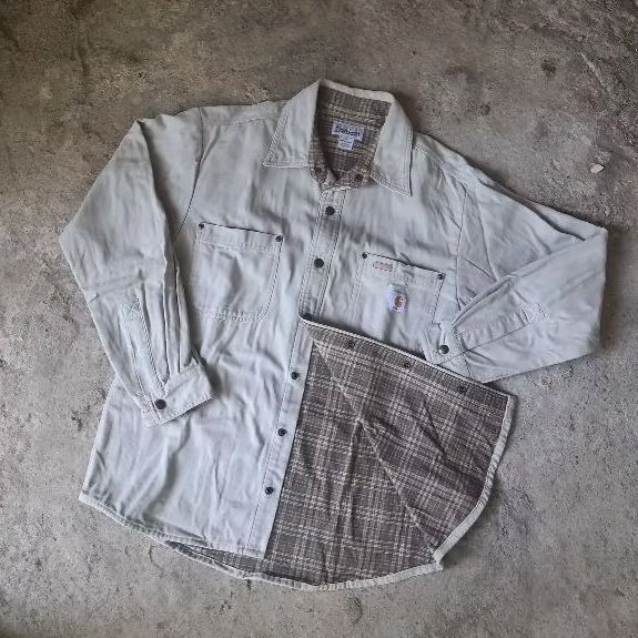 Jacket Carhartt Trucker Jacket Lined Tartan Vintage