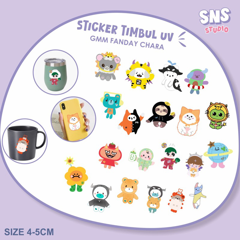 

STICKER TIMBUL UV - GMM FANDAY CHARA