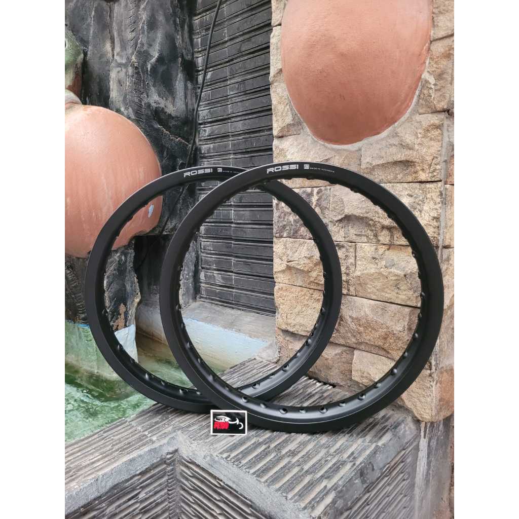 Velg Rossi Ring 16 Uk 140 160 185 215 Hole 36 HITAM ring 16 Harga satuan