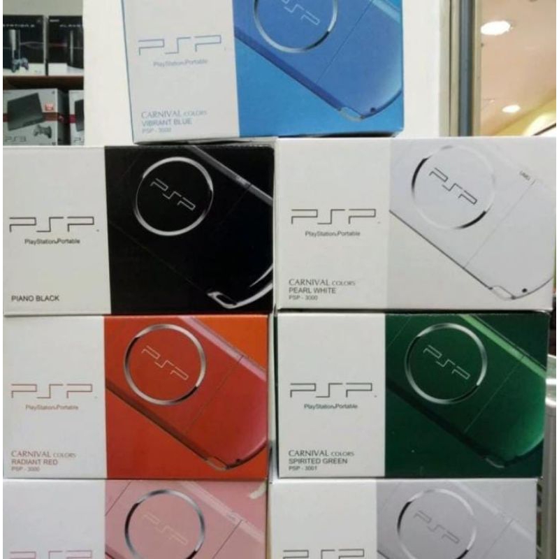 Kardus PSP Sony Warna Biru Merah Hitam Pink Hijau Ungu 1000 2000 3000