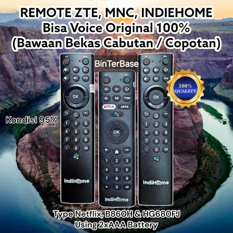 Remote remot ZTE b860v5 Fonsview HG680-FJ Usee TV Indiehome STB Android TV BOX Original 100% Ori sup