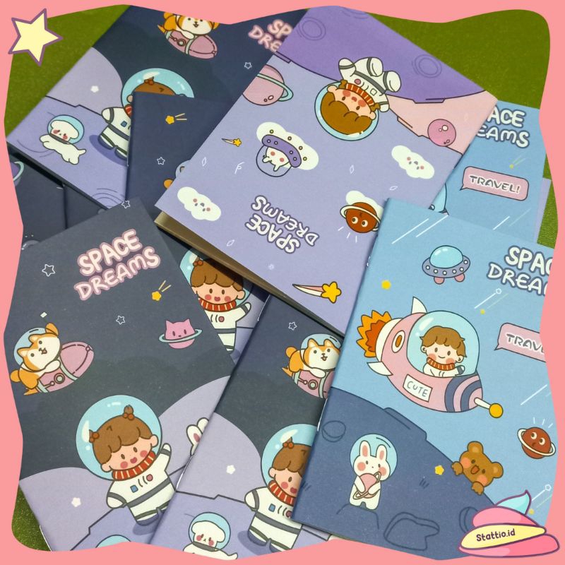 

Notebook A7 Honey Bear HX-807 Beruang Space Dreams HX-804 Notebook Memo Astronot Catatan