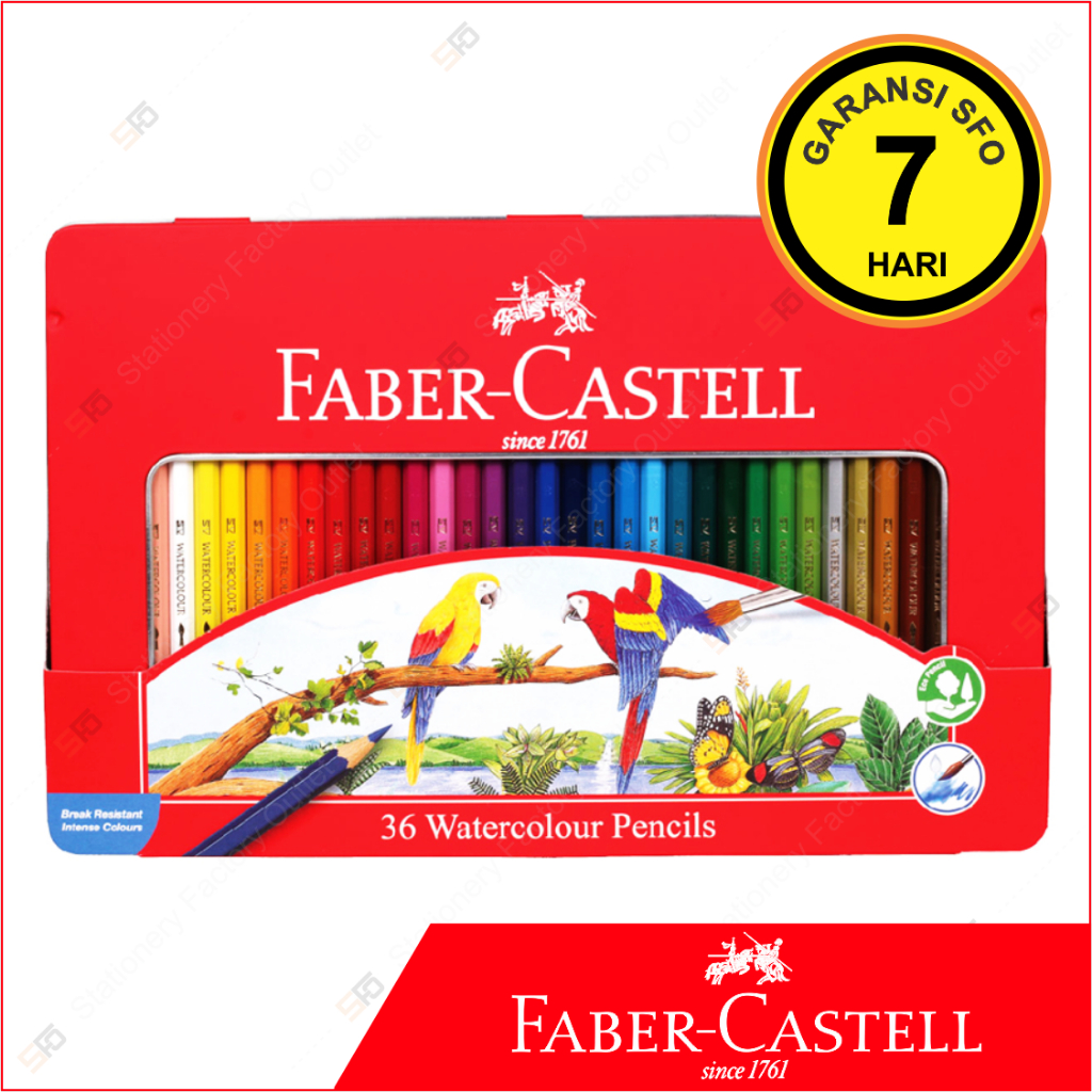 

Pensil Warna Faber Castell Watercolour isi 36 TIn Case