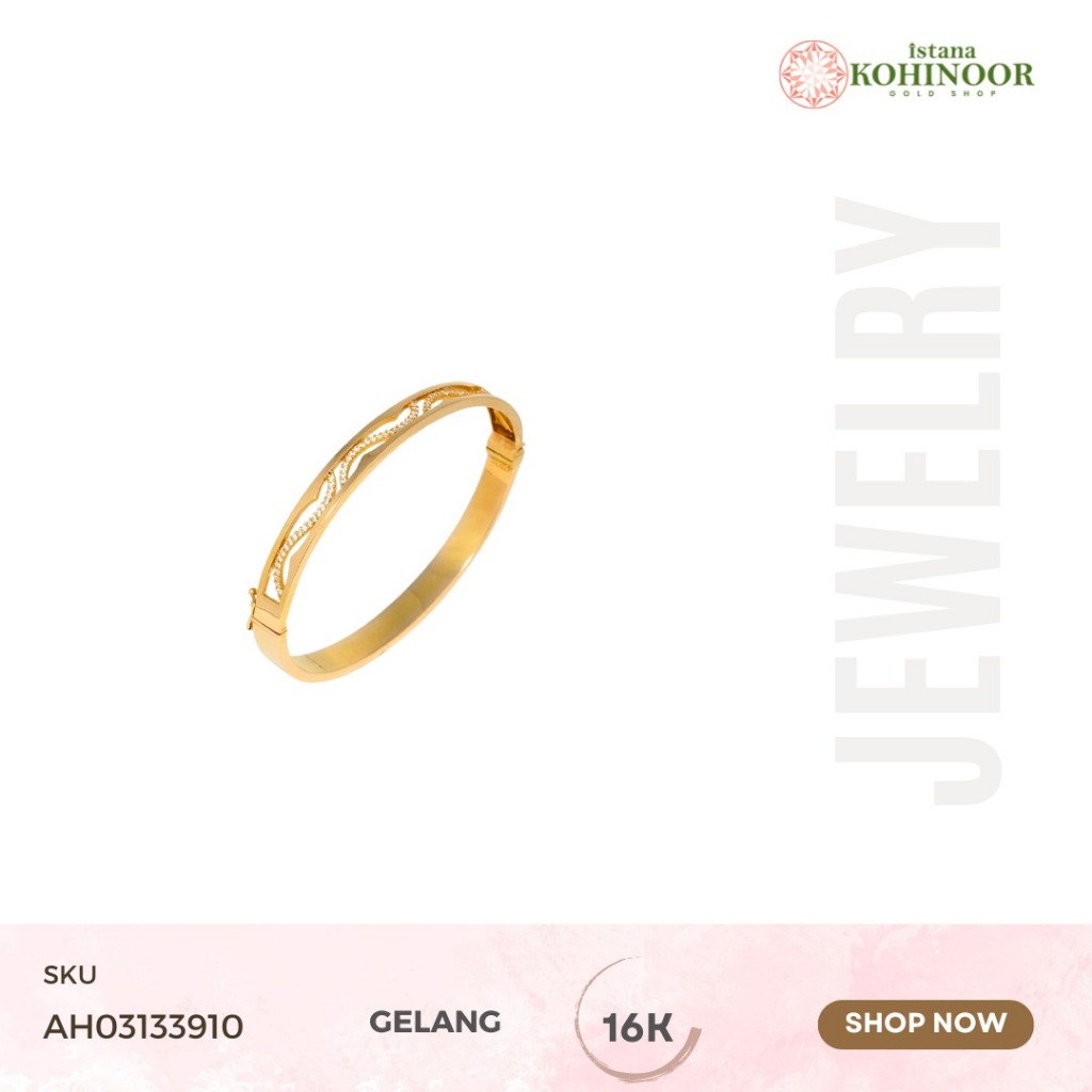 KOHINOOR EMAS GELANG GOLD VARIASI 16K