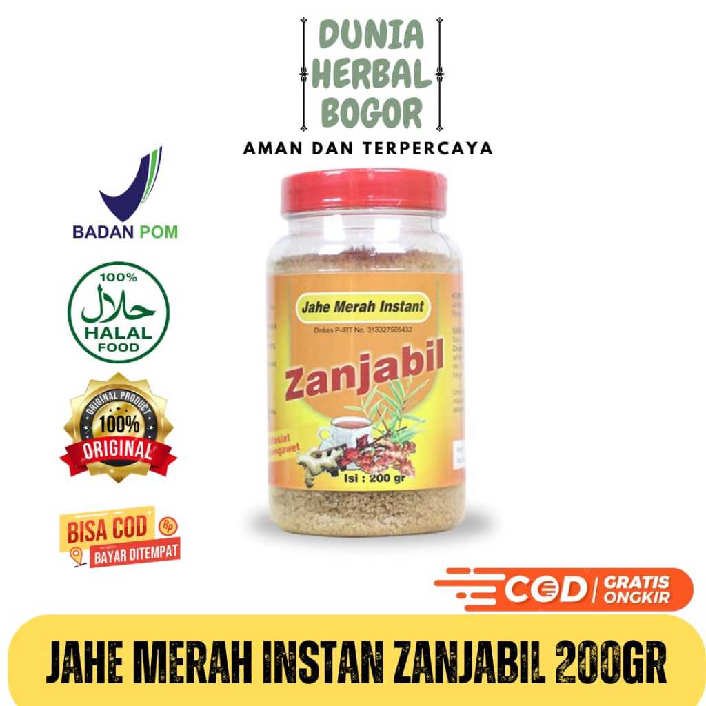 

Jahe Merah Instan Zanjabil 200 GRAM