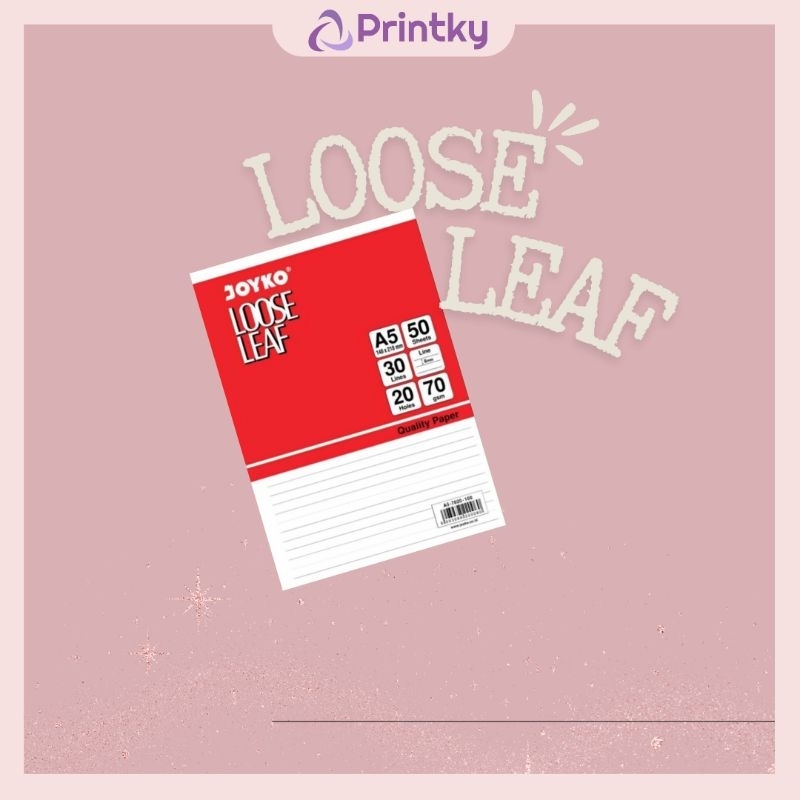 

Loose leaf A5 Joyko 50 Lembar (Isi ulang)