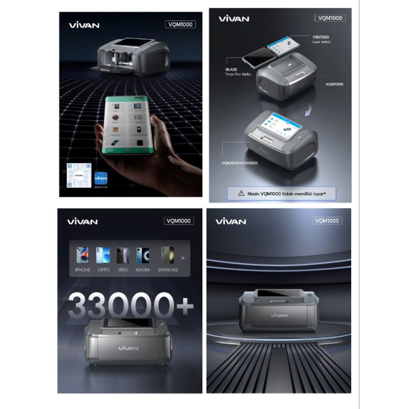Vivan VQM1000 Mesin Cutting Hydrogel + Layar