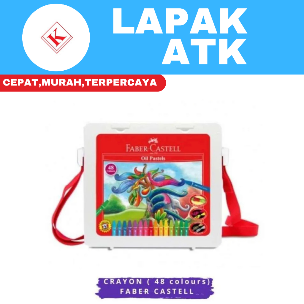 

Crayon 48 Warna Faber Castell / Oil Pastel Faber Castell 48 Warna +++
