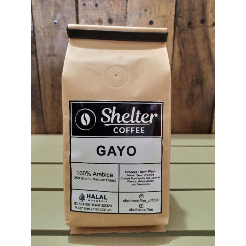 

Kopi Arabika Gayo 250gr - by Shelter Coffee