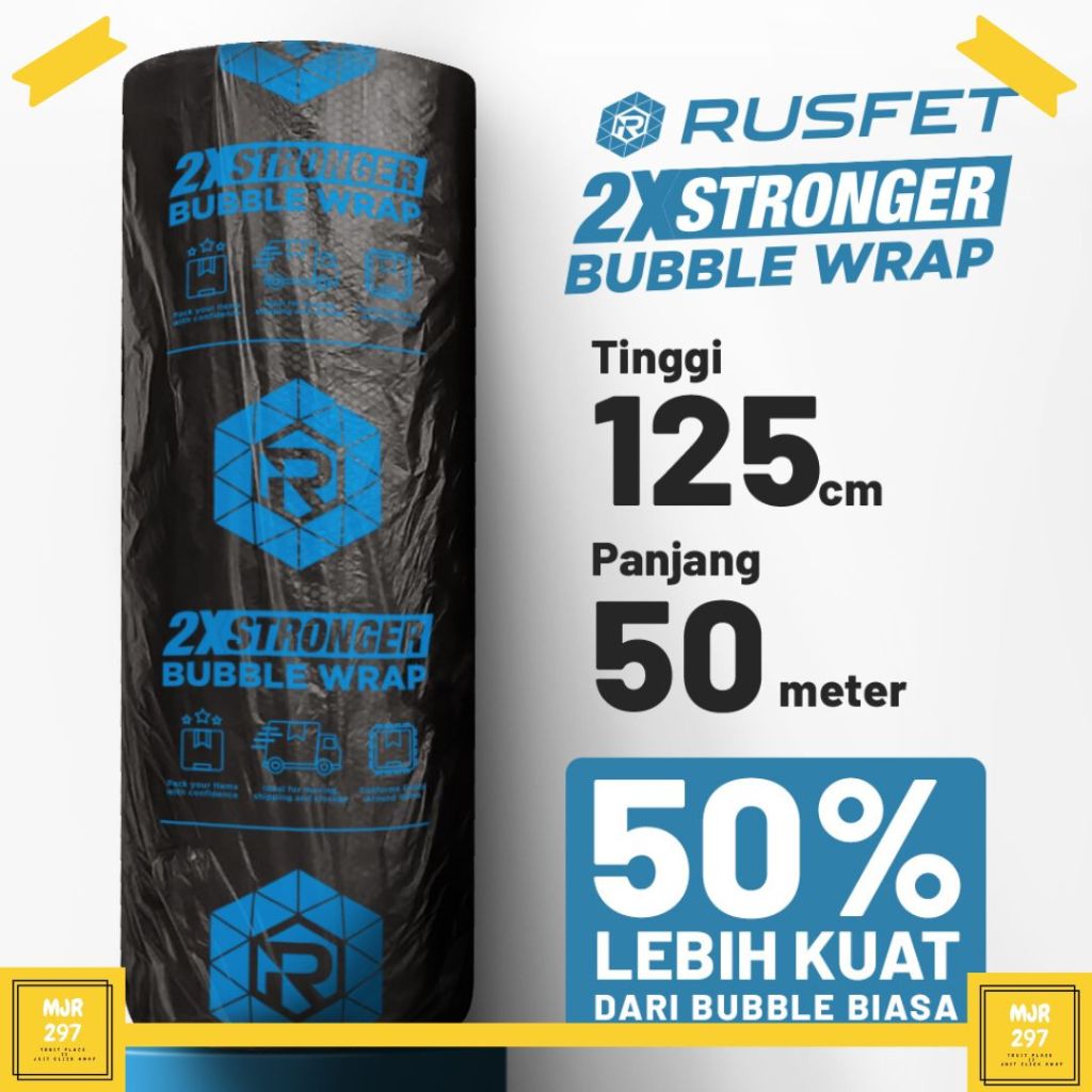 

InJO BUBBLE WRAP ROLL HITAM BENING PLASTIK BUBBLE WRAP BENING DKM+ 125CM x 50M