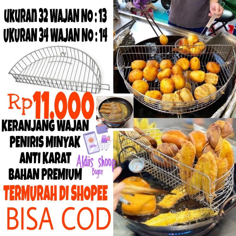 PROMO Peniris minyak wajan/ wadah peniris /peniris teplon
