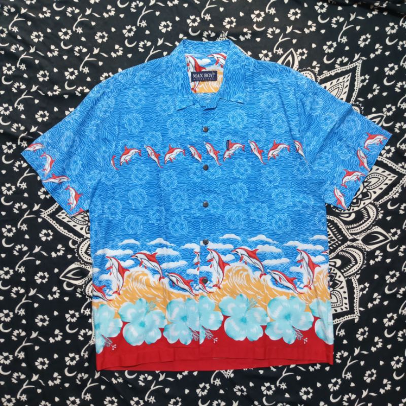 Max Boy Hawaii Shirt Kemeja Pantai Second