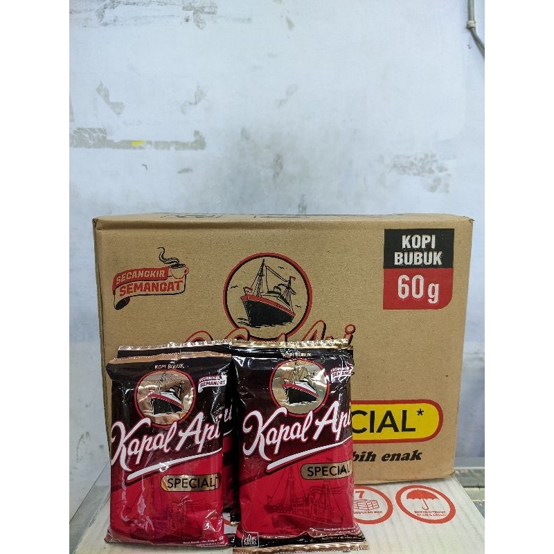 

Kopi Kapal Api 60gr Minimal pembelian 7pcs Gratis 1pcs Gelas Fresco