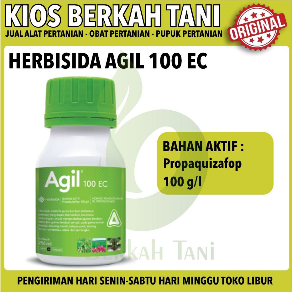 Herbisida AGIL 100ml - Obat Gulma Rumput Untuk Cabai Kacang Tanah Bawang Merah Tembakau