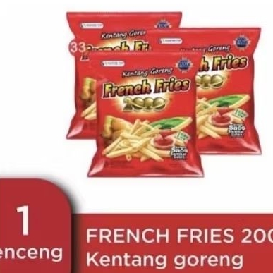 

FRENCH FRIES 1 RENTENG ISI 10 BUNGKUS/SNACK KENTANG 2000