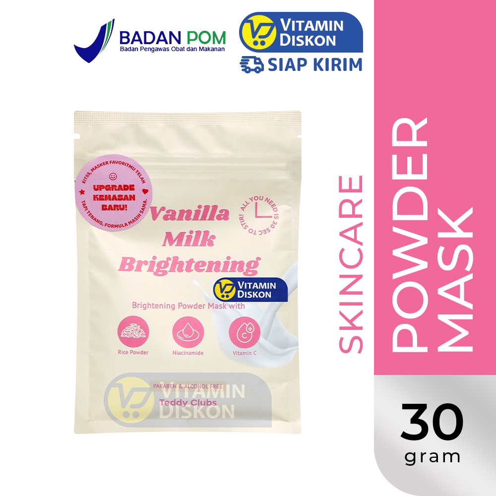 TEDDY CLUBS VANILLA MILK BRIGHTENING MASK 30GR