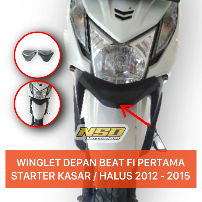 Aksesoris Beat Fi Winglet Depan Beat Fi Starter Kasar Dan starter Halus 2012 2013 2014 2015