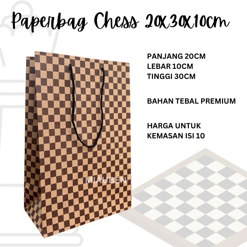 

paperbag chess 10pcs 20x10x30 paperbag souvenir