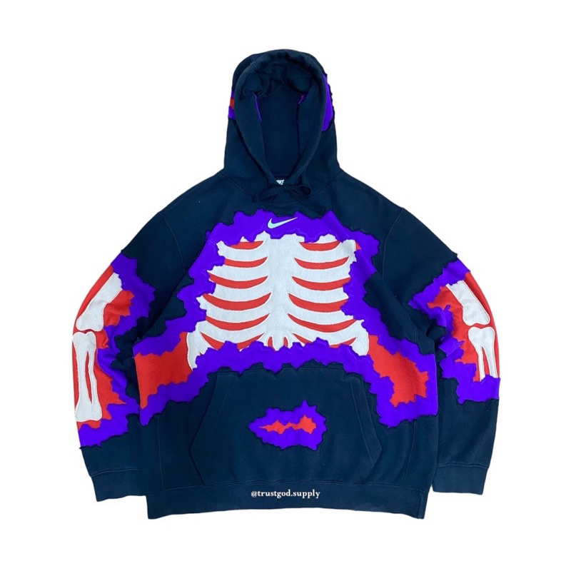 REWORKED NIKE SKELETON HOODIE