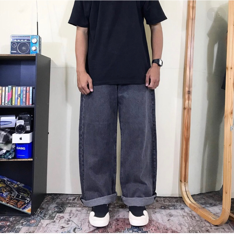 Trillion Baggy Grey Loose Fit jeans