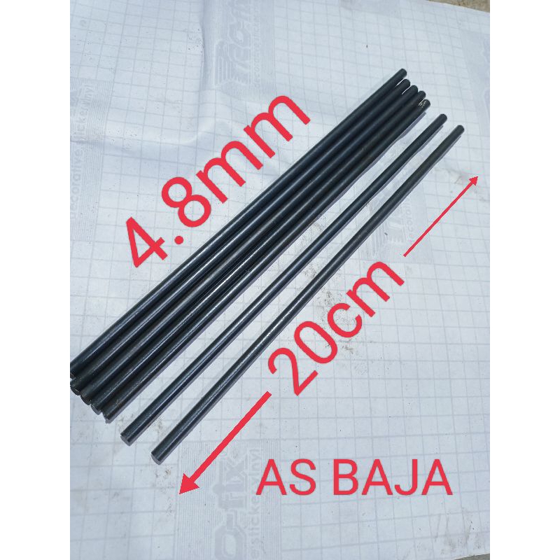 AS BAJA BAHAN BUSUR 4.8MM/20CM