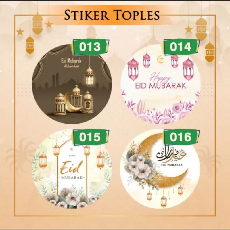 

STICKER TOPLES CUTTING BULAT ESTETIK CUSTOM FREE DESAIN KUE LEBARAN IDUL FITRI
