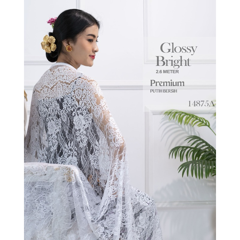 KAIN KEBAYA BROKAT METALIC GLOSSY BRIGHT//KAIN BROKAT METALIC GLOSSY