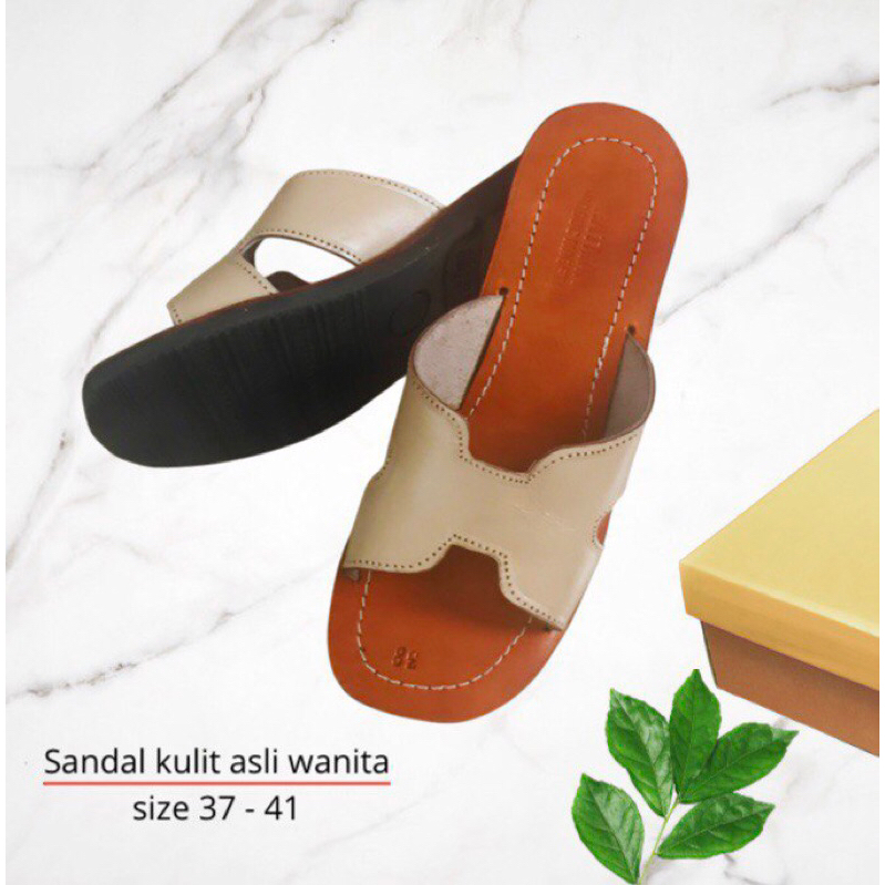 SANDAL WANITA KULIT ASLI/ SELOP KULIT SAPI ASLI CEWEK