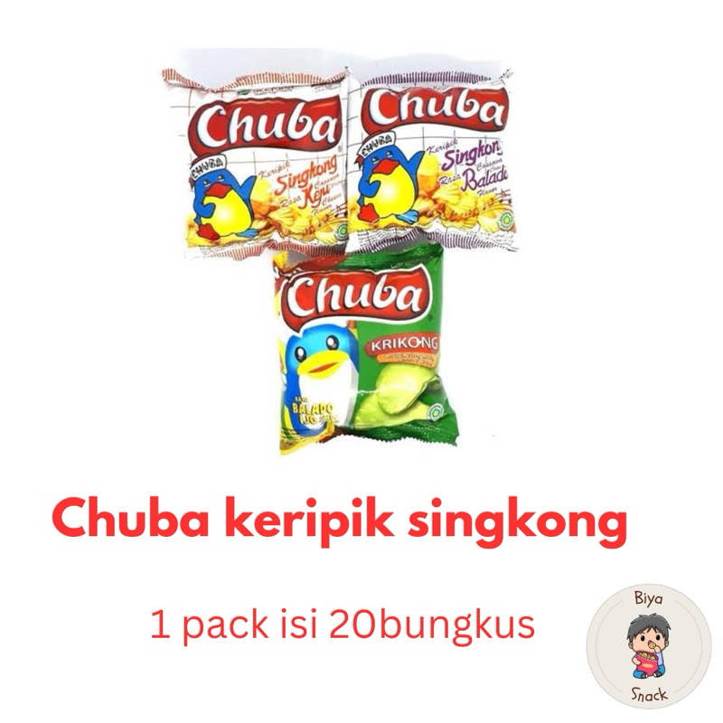 

Chuba keripik singkong keju,balado,balado hijau