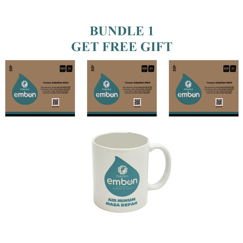 

BUNDLING Purence Embun 3 Karton FREE Mug