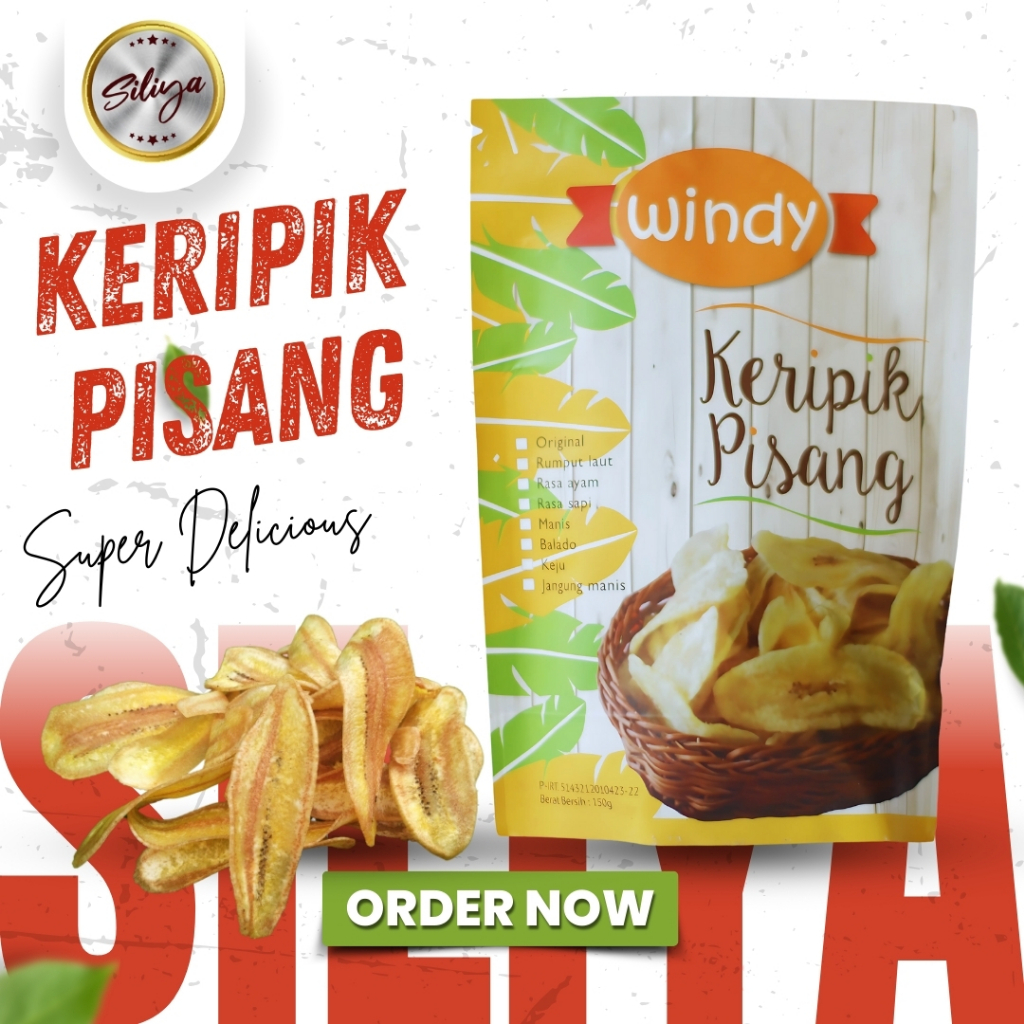 

Keripik pisang Windy 150g - Siliya
