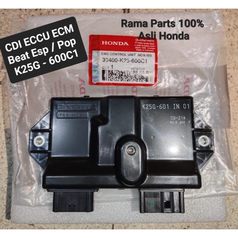 30400 - K25 - 600C1  CDI ECCU ECM BEAT ESP / BEAT POP KODE K25G - 601 NON IDLING STOP