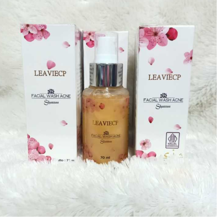 LEAVIECP FACIAL WASH ACNE SHAZZAA70ML - SABUN CUCI MUKA LEAVIECP ORIGINAL 100%