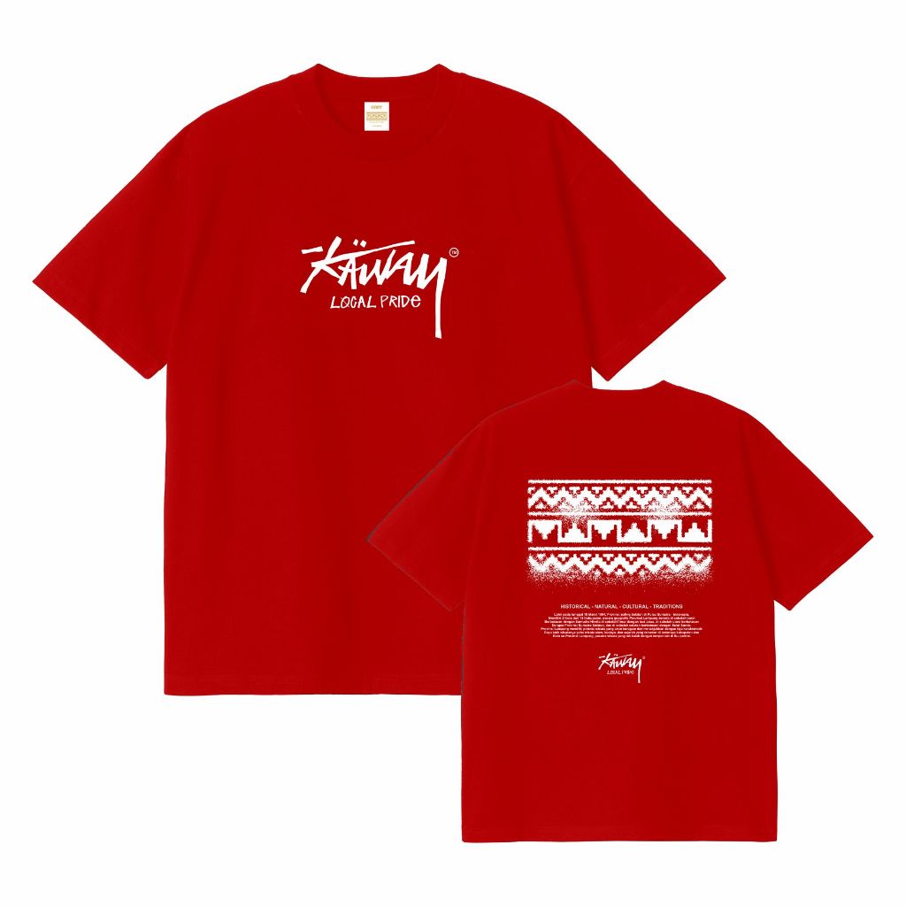 KAWAY Tshirt Kaos Lampung Anak - Anak TREASURE KIDS RED
