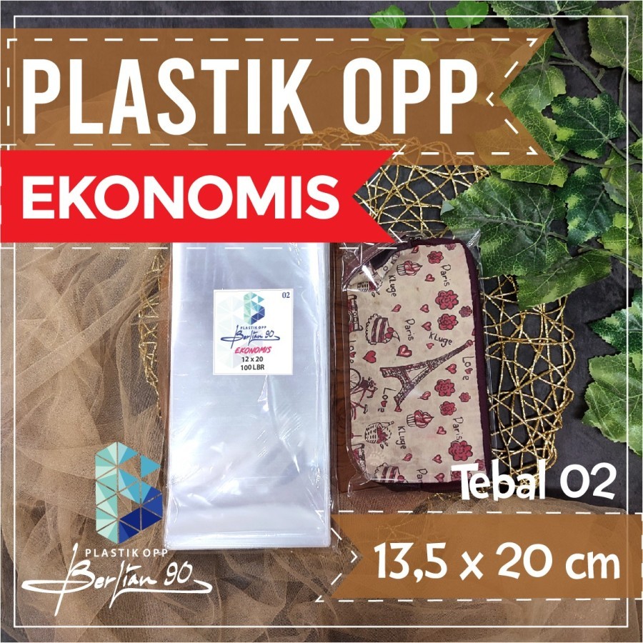 plastik opp 13,5x20 opp  ekonomis 16 mic 13,5x20 opp lem opp seal ekonomis