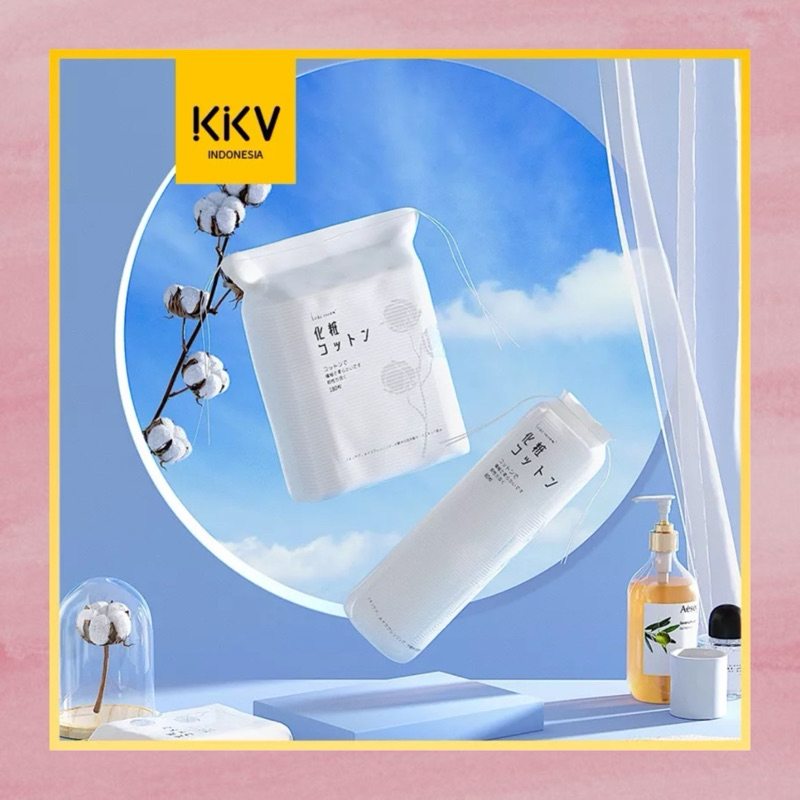 KKV- simplicity square crimping cotton pad - cotton pad/ facial cotton pad/ kapas wajah/ reusable co