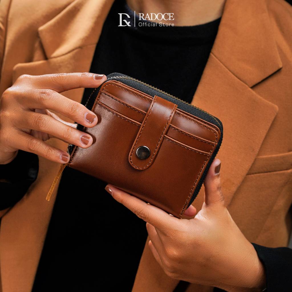 Radoce Bags - Dompet Lipat Wanita - Tas Kulit Sapi Asli - DOMPET MECCA [HAVANA]
