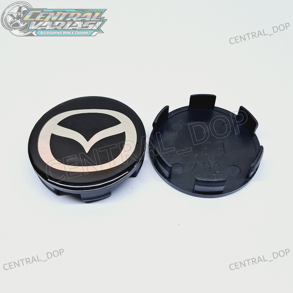 Dop Roda Tutup velg Tutup dop Center Cap racing Mazda 2 3 6 CX3 CX5 CX7 CX9 Biante 5.4cm