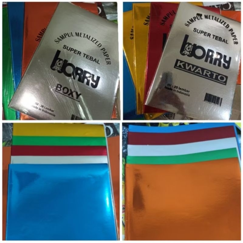 

Sampul Buku Metalik Warna-warni