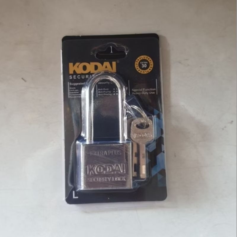 gembok leher panjang 30 mm gembok pintu rumah kunci gembok motor merk kodai