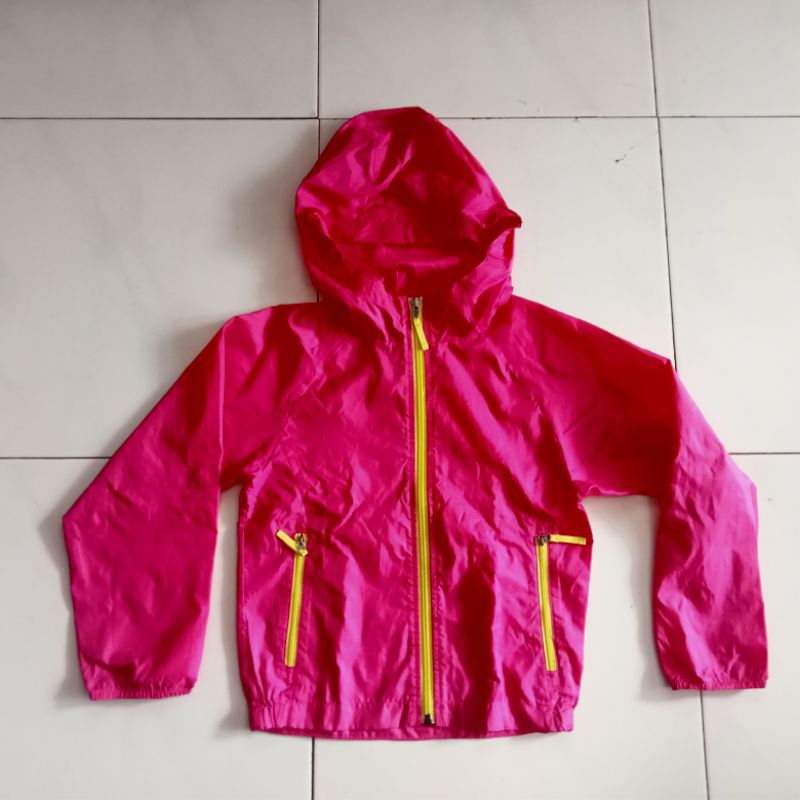 jaket gunung anak running tnf the north face pink
