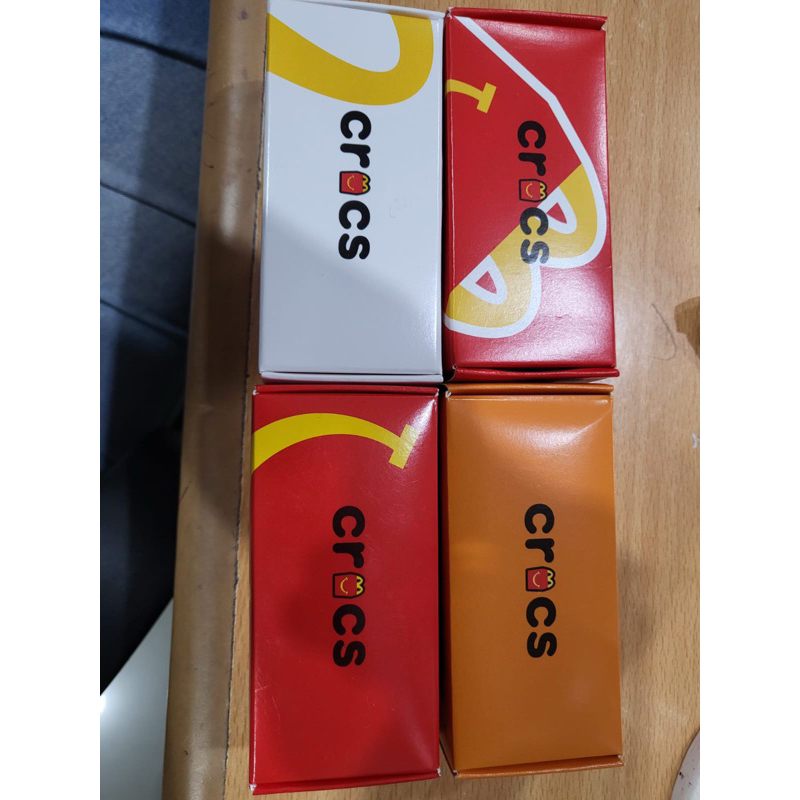 Ready (4pcs) Crocs X Mcd Mc Donald’s McDonald’s Gantungan Bagcharm Happy Meal Lucu