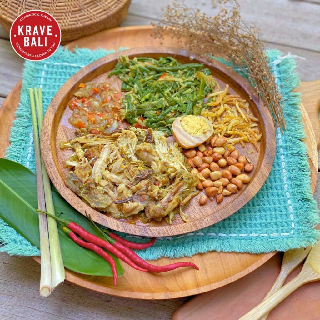 

KRAVE BALI Nasi Campur Ayam Warung Liku 275 Gram - Makanan Khas Bali Asli - Ready To Eat